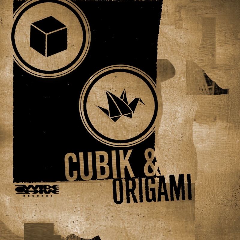 A photo of the cover of the Wide HIve release, Cubik and Origami EP I