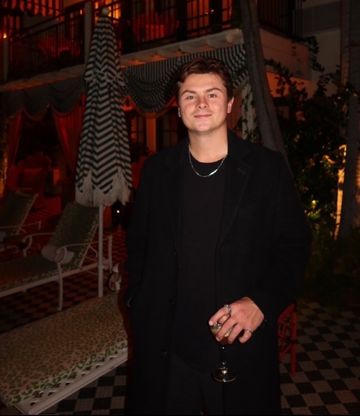 A photo of JED at night. A photo of JED at night.