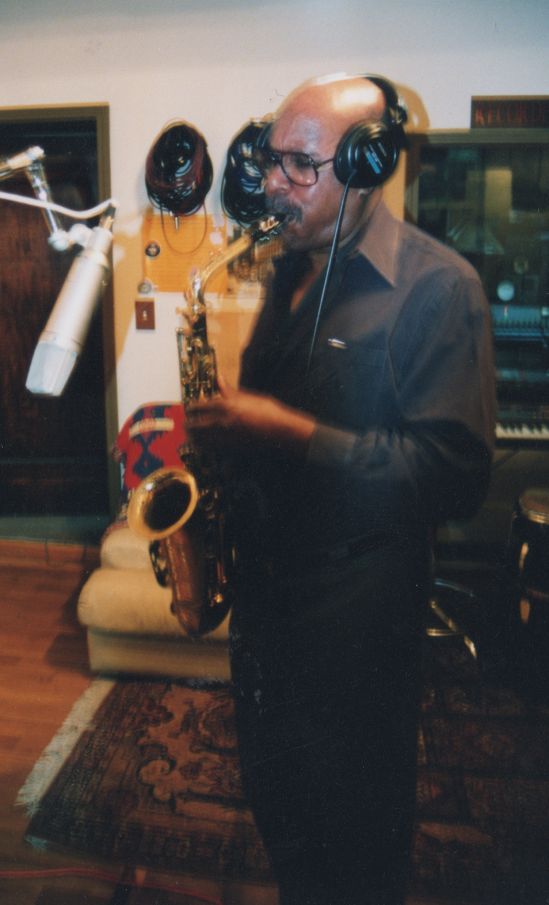 Sonny Fortune playing the saxophone.