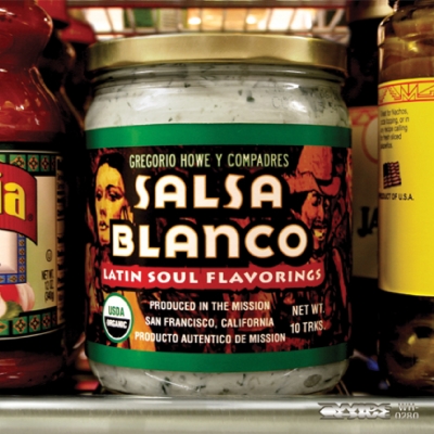 A picture of the album cover for "Salsa Blanco" by Gregory Howe Gregorio Howe Y Compadres.